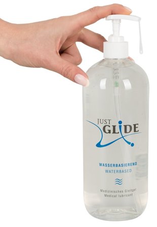 Just Glide: Waterbased Glide 1000ml - Vuxen.dk: Glidecremer