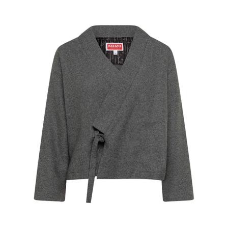 Kenzo, Cardigan Grijs, Dames, Maat:S