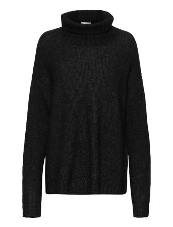 11 The Knit Rollneck Turtleneck Rullekravetrøje Sort My Essential Wardrobe
