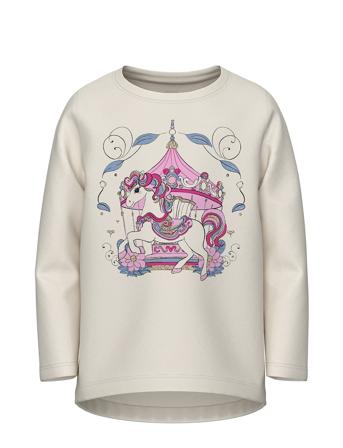 Nmfvix Ls Top Tops T-shirts Long-sleeved T-shirts White Name It