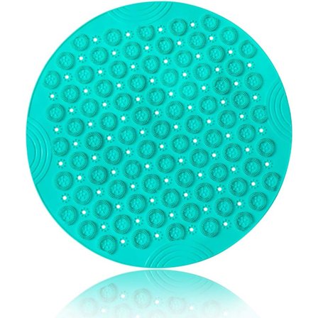 Halkskyddad badrumsmatta, rund mögelbeständig PVC-duschmatta med sug