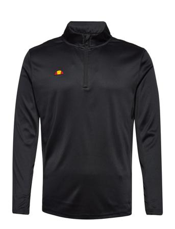 El Rolbi 1/2 Zip Top T-Langærmet Skjorte Sort Ellesse
