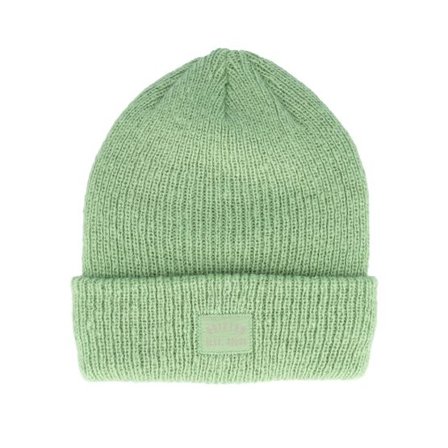 Brixton - Grön cuff Beanie - Woodburn W Tall Brushed Beanie Elm Cuff @ Hatstore