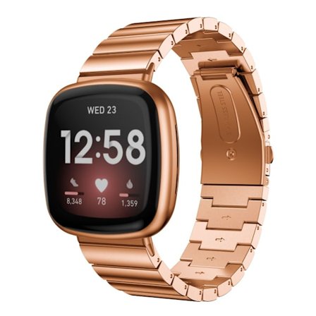 Länkarmband Fitbit Versa 3/Sense Rose Guld