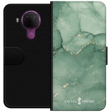 Yhteensopiva Lompakkokotelo Nokia Nokia 5.4 Cactus and Friends – JadeVeins