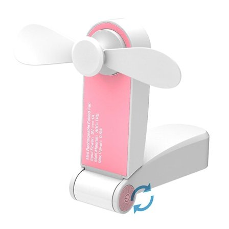 Kannettava kokoontaitettava taskutuuletin USB ladattava matka mini käsituuletin uusi