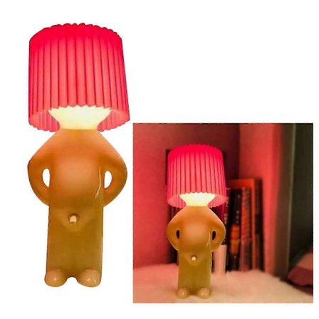 Sjenert Mann Lampe, Rampete Gutt Kreativ Bordlampe Morsom Liten Bordlampe Sjenert Mann NY