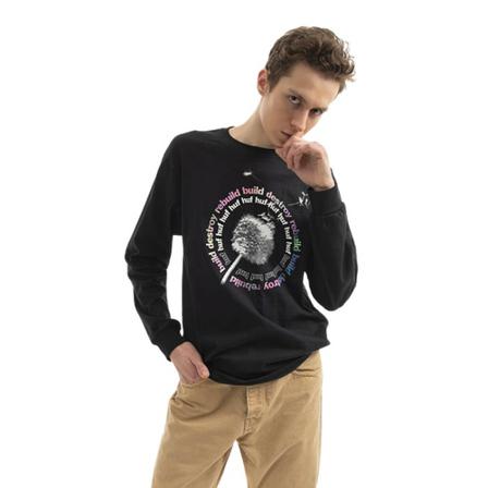 Huf, Koszulka męska HUF Dandelion Longsleeve Tee Ts 01564 Czarny XXL Czarny, Mężczyzna, Rozmiar: S