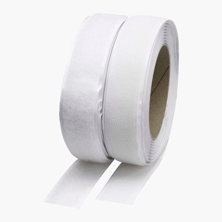 Kardborreband självhäftade 1 m x 25 mm