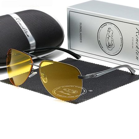 Magnesium Polariserad Ramlös Solglasögon