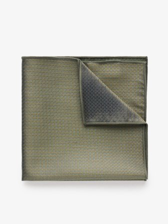 John Henric Men's Groene Pochet Pied-de-poule Size Onesize