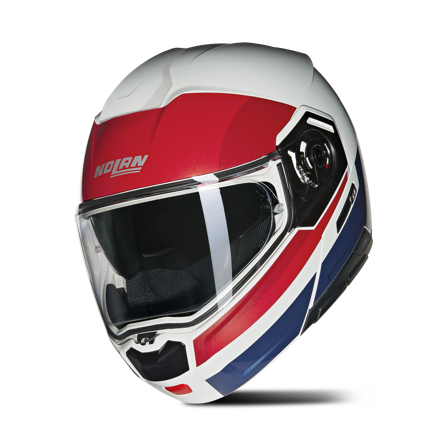 Modulaire Helm Nolan N90-3 Wit/Rood/Blauw M