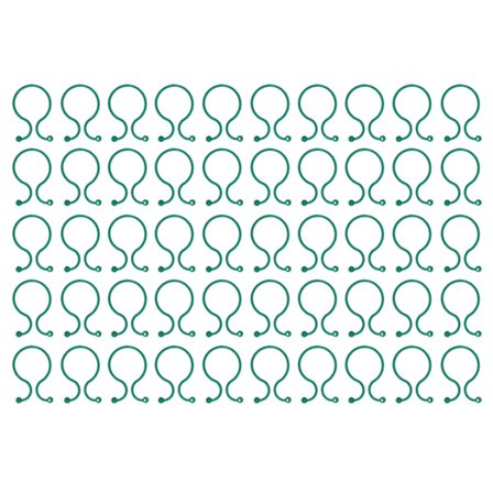 Planteclips 50 stk Otteformede Spænder Fastgørelsesklemmer Holdbare Haveplanteunderstøtteclips til Grene og Blomster