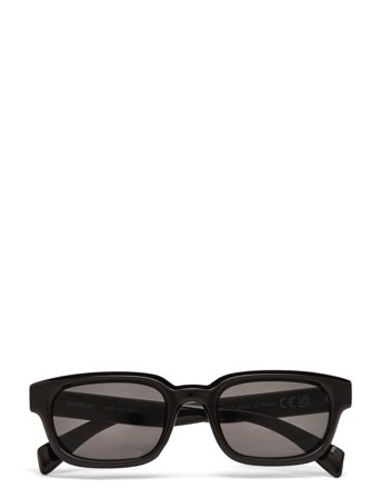 Weekday Bold Rectangular Frame Sunglasses - Black - ONE SIZE