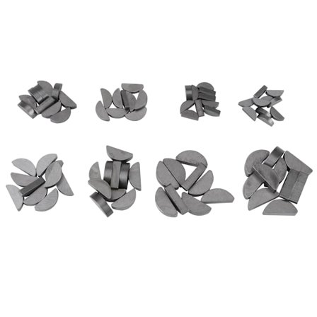 80 Deler Metall Woodruff Kile Sortiment Sett Ulike Størrelser Festemidler Mekaniske Verktøy