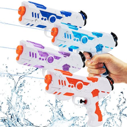 4 pak vandpistoler legetøj til børn, vandpistol trigger sprøjte sommer