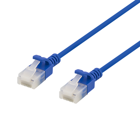 Deltaco koblingskabel - 30 cm - blå