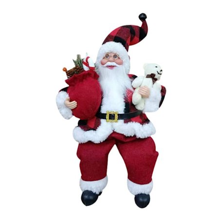 Joulupukki 35CM Istuva Joulupukki Koristeet Joulumaisema Nuken Koristeet
