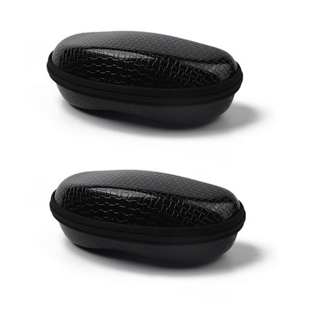 2 Semi-styva glasögonfodral, EVA-solglasögonfodral med metallkrok, Z