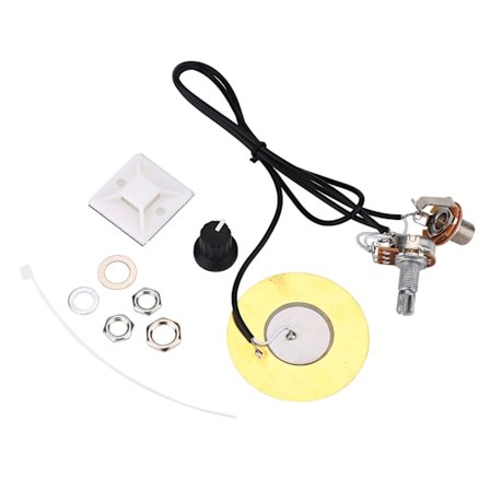 50mm Metallinen Piezo-mikrofonin Anturi Valmiiksi Johdotettu Vahvistin Kitaratarvikkeille