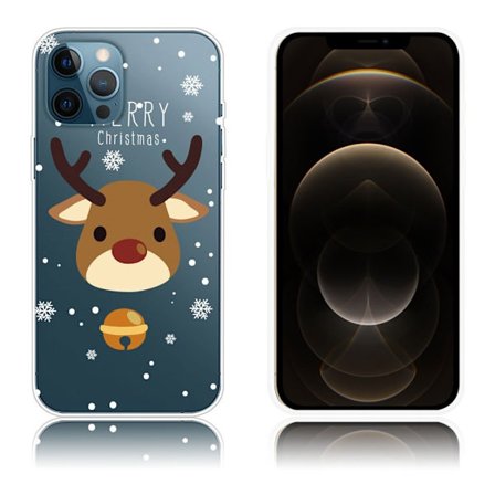 IMD julemønster og fleksibelt mobiletui til iPhone 12 Pro Max - Elg Og Elg