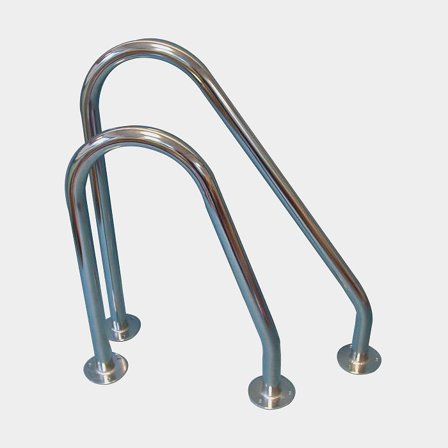 Bugkorb Boot / Haiflosse, Edelstahl, Ø25 mm, 450 mm, 320 mm - Boot