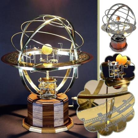 Retro Grand Orrery-modell av solsystemet Hjem Stue Soverom Dekorasjon