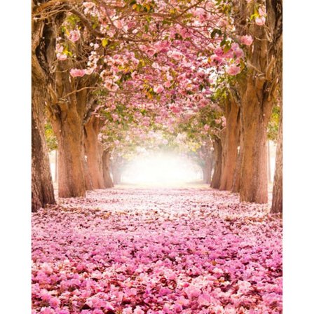 30 x 40 cm, Forårets landskab Diamond Painting Diamond Embroi