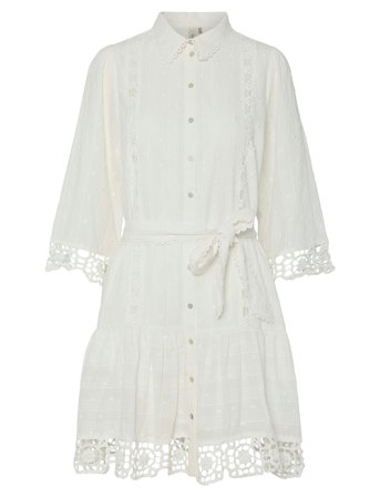 YAS Yasthia 3/4 Shirt Dress S. - White - 36