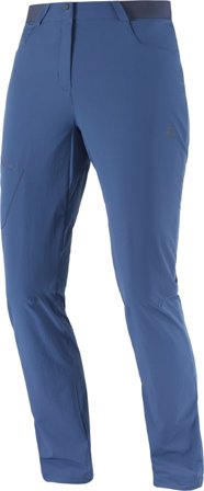 Salomon Women's Wayfarer Pants Women hiking trousers Blue 36 Regular