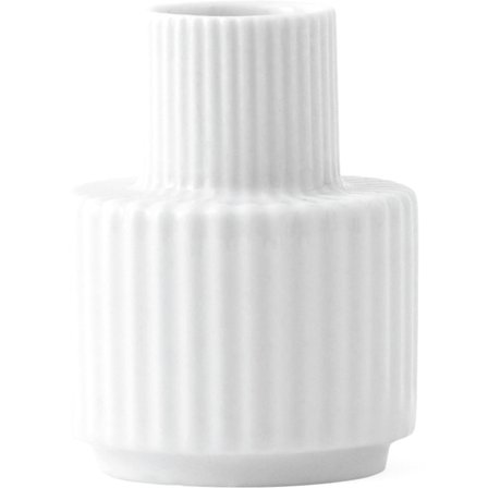Lyngby porcelæn Porselæn Kronelysestake 7cm Hvit
