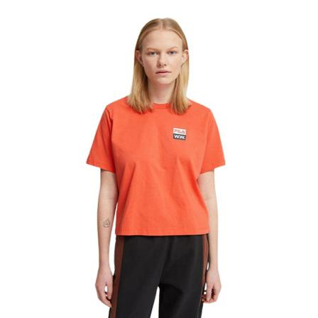Wood Wood, T-Shirt 688376 B026 Oranje, Dames, Maat:XS