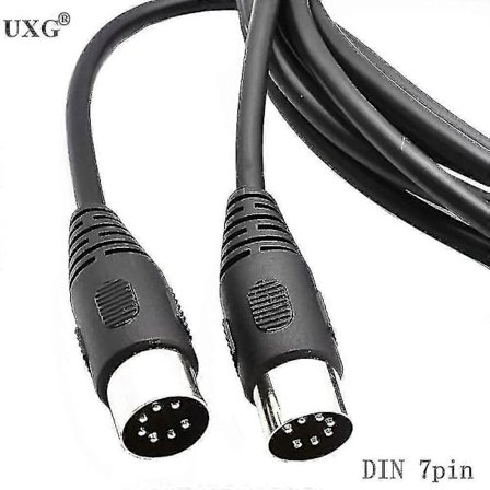 7-pin DIN Midi-kabel 7-pin DIN Hann til Hann Kontroller Grensesnittkabel 1m 1.5m 3m Zy 1.5M