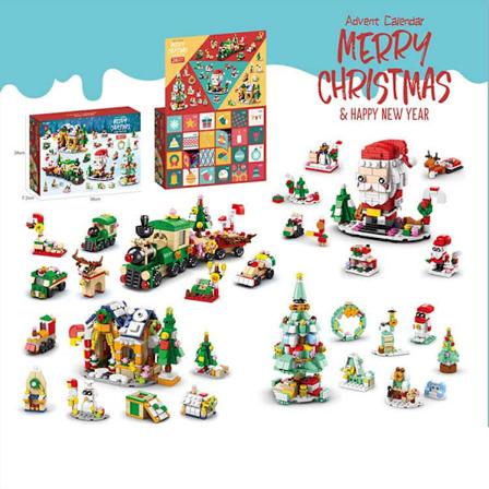 Julekalender nedtelling DIY byggeklosser blindboks - 8887