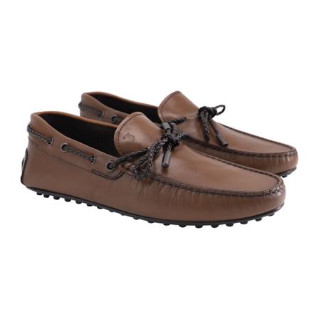Tod's, Loafers Bruin, Heren, Maat:42 EU,leather
