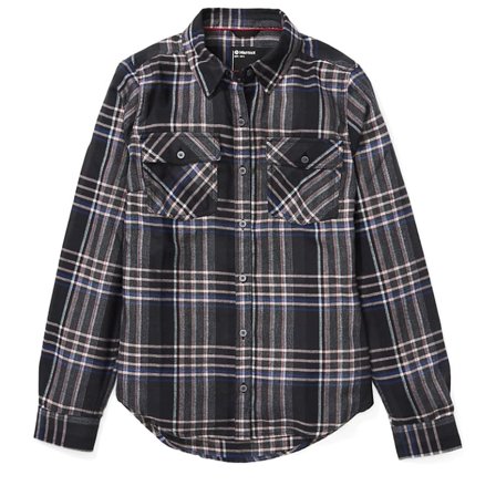 Marmot Women's Bridget Midweight Flannel Longsleeve Shirt Women long-sleeved shirts Black S