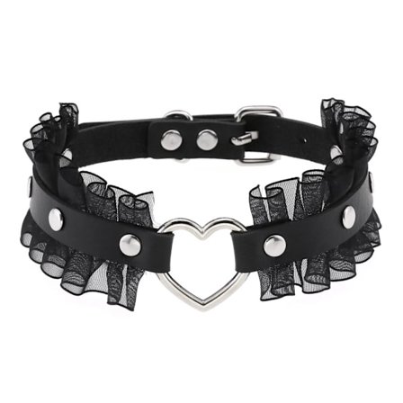 Mordely Choker Collar Punk Rock Gothic Heart Choker Halsband