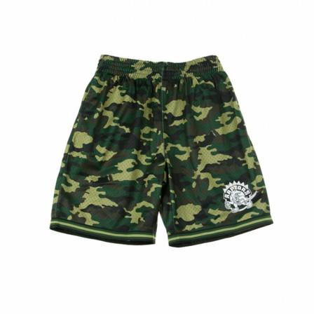 Mitchell & Ness, Basket NBA Camo Mesh Short Torrap Groen, Heren, Maat:M