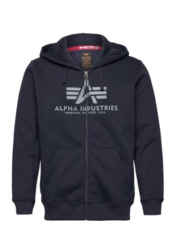 Basic Zip Hoody Huppari Sininen Alpha Industries