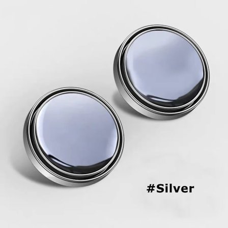 2 stk. Rundt Konveks Ramme Blindsonespeil Bil Ekstra Bakspeil 360 Graders Justerbar Bredvinkel Kjøresikkerhetsspeil~05966