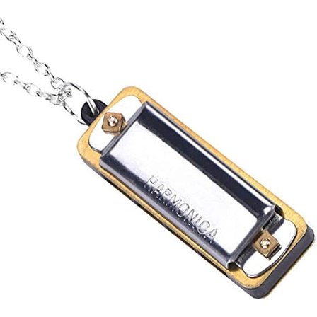 Bnineteenteam Mini Harmonica Halsband Bärbar 4 Hål 8 Ton Halsband Musikinstrument Musikaliskt Halsband Leksak