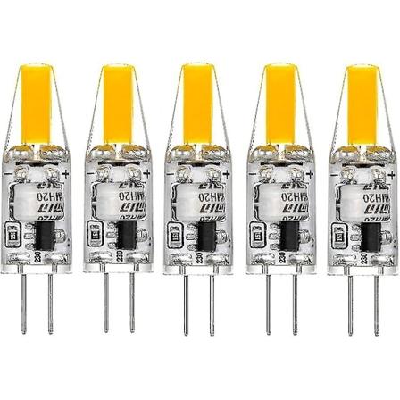 G4 LED 220v 3w 2700k Varmt Hvit 160lm, Silikonlamper Erstatter Tradisjonelle 30w Halogenlamper, Pakke Med 5 Enheter
