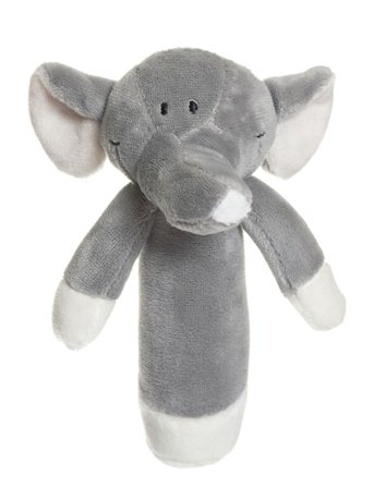 Teddykompaniet | Diinglisar, Rattle, Elephant, Grey | 14 CM