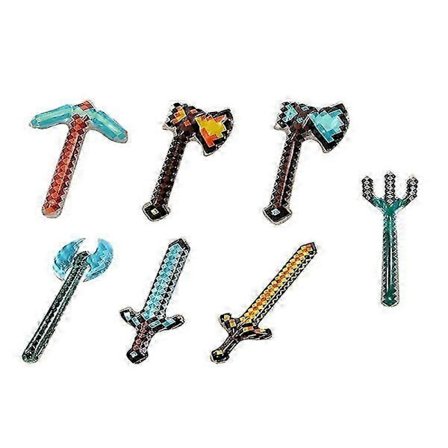 2025 7 stk. Minecraft Oppblåsbare Leker Barnefestgaver