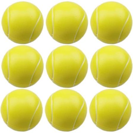 Pehmeät Vaahtomuovi Tennispallo, 12 kpl Korkea Hyppy Vaahtomuovi Pallo, Pehmeät Pallo Sisä- ja Ulkotiloissa Urheilu Sieni Tennispallo Lapsille (