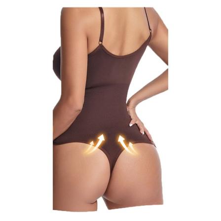 Kvindernes Mavekontrol Bodystocking Sømløs Skulptur Thong Tank Top