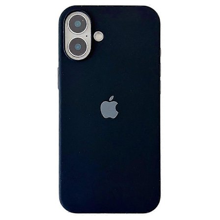 Stöttåligt silikonskal till iPhone 16 Plus - Svart