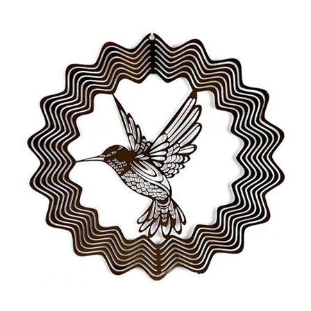 Kolibri Vindspinnare Metall Trädgård Fönster Trädgård Dekoration