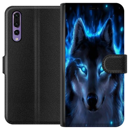 Yhteensopiva Lompakkokotelo Huawei P20 Pro susi