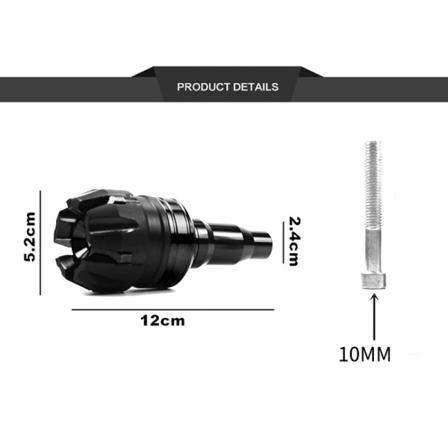 Aluminiumlegering Anti-drop Rubber Row Motorcykel Protector Crash